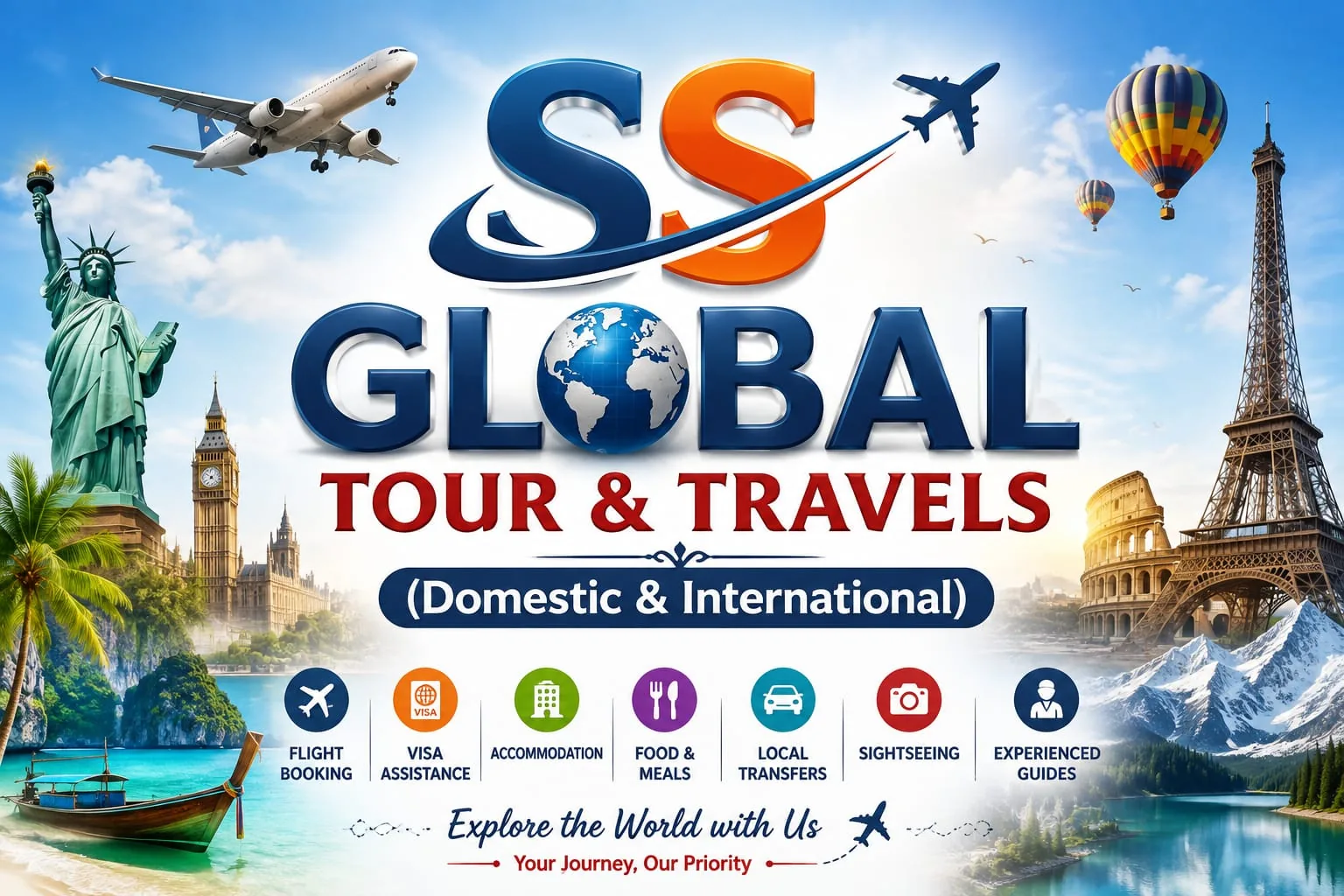 SS Global Tours & Travels international travel imagery
